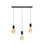 Calex XXL Gold Filament Complete Set - Including 3 XXL Bulbs + Cordset Rectangular base