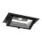 LED Downlight Wallwasher Wally Maxi Black 46W 6050lm 70x75D - 830 Warm White - 238x145mm