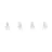 Eglo LED String Light Partaj White 4.5M 830 Warm White | incl. 16 Light Sources