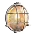 Nordlux Polperro Wall Light Glass Satin Nickel | 195mm - IP64 - Suitable for E27